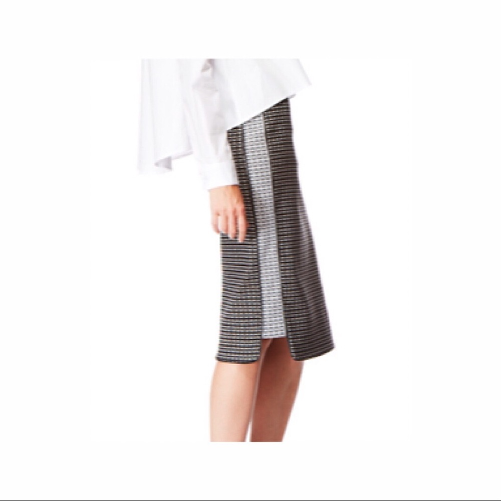 Black and White Pencil Skirt